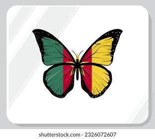 Cameroon Butterfly Flag Pride Icon
