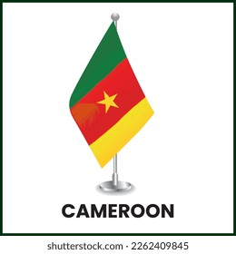 Cameroon Desk Flag and Cameroon Flag Design
