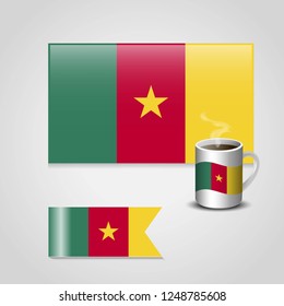 Cameroon flag design vector