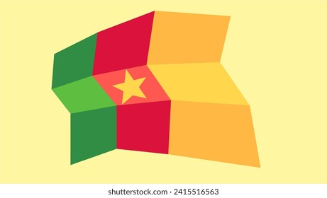 Cameroon flag design vector concept
