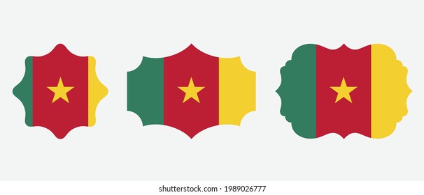 Cameroon flag. flat icon symbol vector illustration