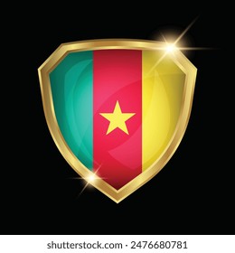 Logotipo del Escudo Dorado de la Bandera de Camerún
