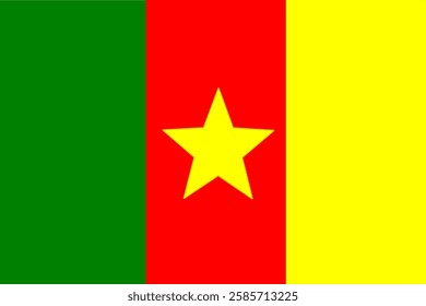 cameroon flag . cameroon national vector icon