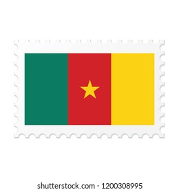 Cameroon flag on white background vector image