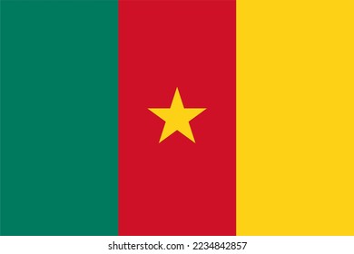 Forma y color estándar de la bandera de Camerún