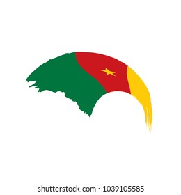 Cameroon flag, vector illustration