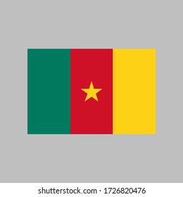 Cameroon flag vector illustration in high quality for ui and ux, website or mobile application