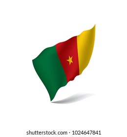 Cameroon flag, vector illustration on a white background