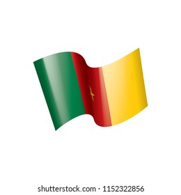 Cameroon flag, vector illustration on a white background