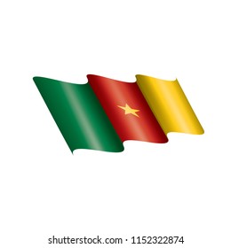 Cameroon flag, vector illustration on a white background