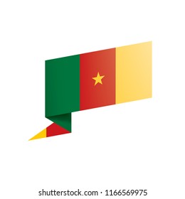 Cameroon flag, vector illustration on a white background