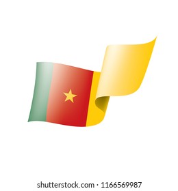 Cameroon flag, vector illustration on a white background