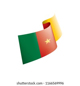 Cameroon flag, vector illustration on a white background