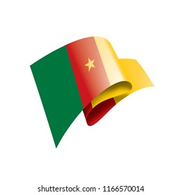 Cameroon flag, vector illustration on a white background