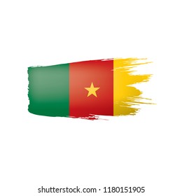 Cameroon flag, vector illustration on a white background.