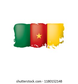Cameroon flag, vector illustration on a white background.
