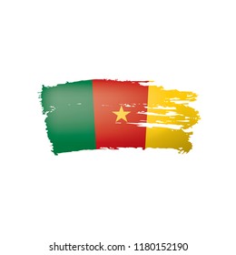 Cameroon flag, vector illustration on a white background.