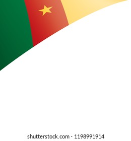Cameroon flag, vector illustration on a white background