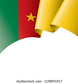 Cameroon flag, vector illustration on a white background