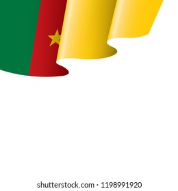 Cameroon flag, vector illustration on a white background