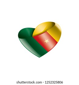 Cameroon flag, vector illustration on a white background