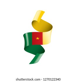Cameroon flag, vector illustration on a white background