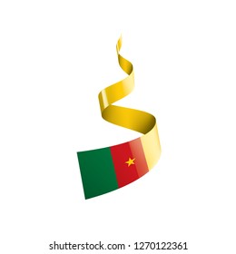 Cameroon flag, vector illustration on a white background