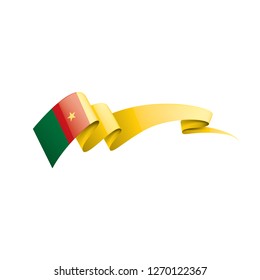 Cameroon flag, vector illustration on a white background