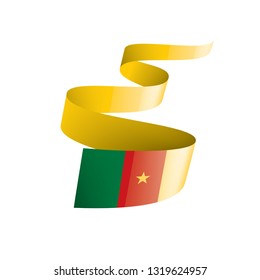 Cameroon flag, vector illustration on a white background