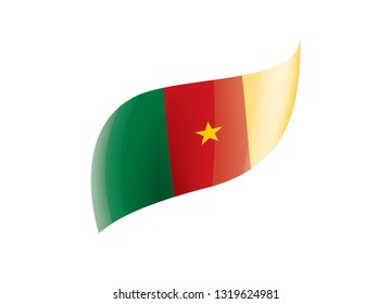 Cameroon flag, vector illustration on a white background