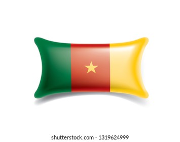 Cameroon flag, vector illustration on a white background