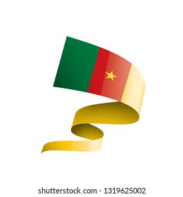 Cameroon flag, vector illustration on a white background