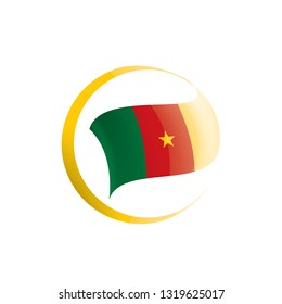 Cameroon flag, vector illustration on a white background