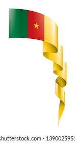 Cameroon flag, vector illustration on a white background