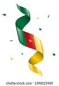 Cameroon flag, vector illustration on a white background