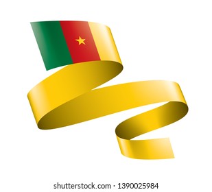 Cameroon flag, vector illustration on a white background