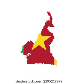 Cameroon flags icon set, Cameroon independence day icon set vector sign symbol