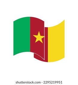 Cameroon flags icon set, Cameroon independence day icon set vector sign symbol