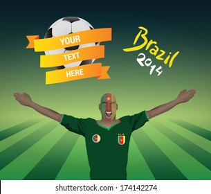 Cameroon football fan