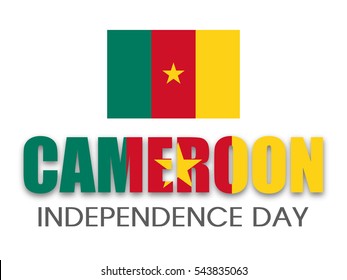 Cameroon Independence day Abstract Designs.