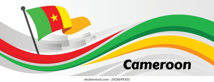 Cameroon Independence Day Design for Poster, Banner, Advertising, Greeting Card, Design Element

