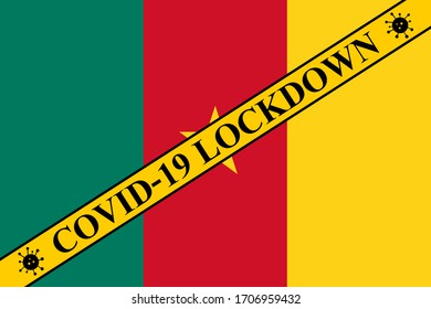 cameroon lockdown preventing coronavirus spread or outbreak. covid-19 cameroon precaution to lock down virus infection.