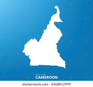 Cameroon map. Vector map for any needs.