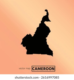 Cameroon map. Vector map for any needs.