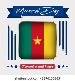 Cameroon Memorial Day Vector Illustration