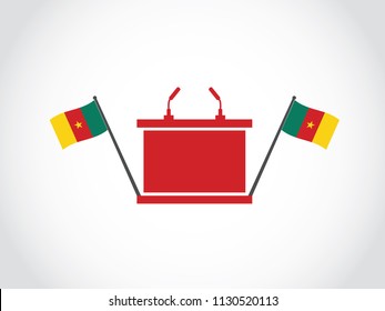 Cameroon Podium Speech