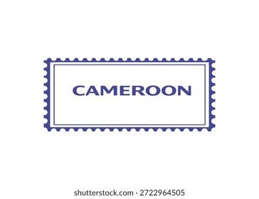 Kamerun Briefmarke, Vektorsymbol auf weißem Hintergrund
Vektor-Briefmarke auf weißem Hintergrund