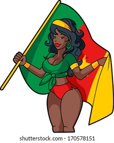 Cameroon soccer fan