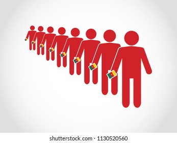 Cameroon Voter Queue