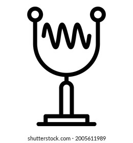 Icono de tono de voz. Icono de vector de tono de cámara de contorno para diseño web aislado en fondo blanco